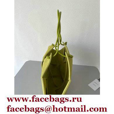 Bottega Veneta Large Intrecciato Suede Tote Bag Kiwi Green 2021