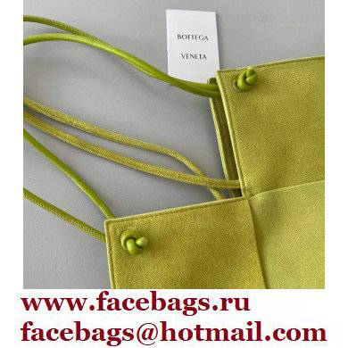 Bottega Veneta Large Intrecciato Suede Tote Bag Kiwi Green 2021