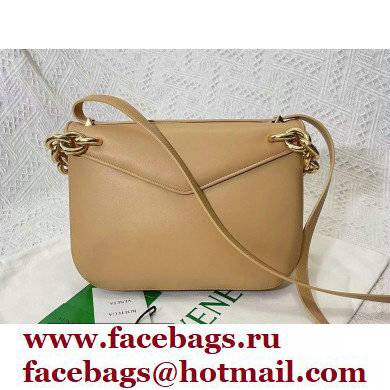 Bottega Veneta Mount Medium Leather Envelope Bag Apricot 2021 - Click Image to Close