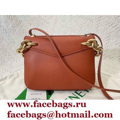 Bottega Veneta Mount Small Leather Envelope Bag Maple 2021 - Click Image to Close