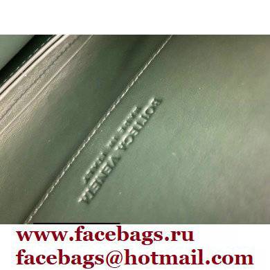 Bottega Veneta Mount Small Leather Envelope Bag Raintree Green 2021 - Click Image to Close