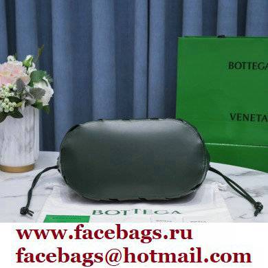 Bottega Veneta Point Intrecciato Leather Top Handle Medium Basket Bag Raintree Green 2021