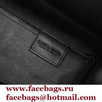 Bottega Veneta Point Leather Top Handle Medium Bag Black 2021