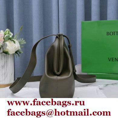 Bottega Veneta Point Leather Top Handle Medium Bag Camping Green 2021 - Click Image to Close