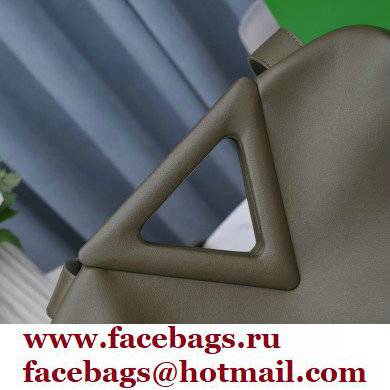 Bottega Veneta Point Leather Top Handle Medium Bag Camping Green 2021