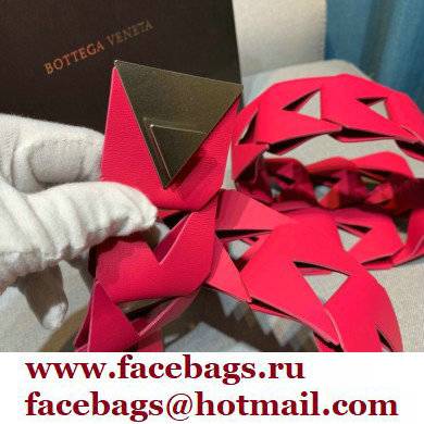 Bottega Veneta Width 5cm Cut-out Leather Hook Belt 02 2021 - Click Image to Close