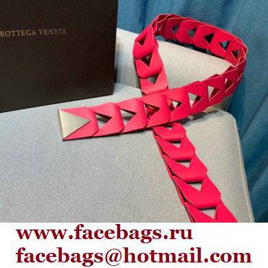 Bottega Veneta Width 5cm Cut-out Leather Hook Belt 02 2021 - Click Image to Close
