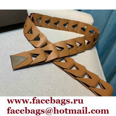 Bottega Veneta Width 5cm Cut-out Leather Hook Belt 06 2021