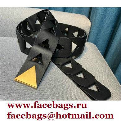 Bottega Veneta Width 5cm Cut-out Leather Hook Belt 07 2021