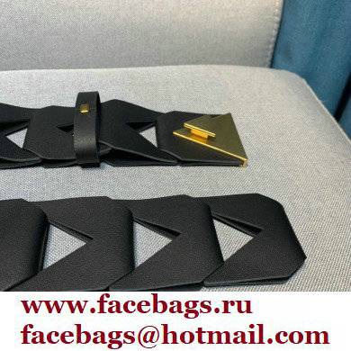Bottega Veneta Width 5cm Cut-out Leather Hook Belt 07 2021 - Click Image to Close