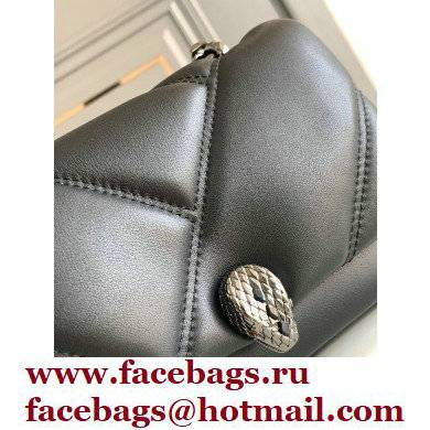 Bvlgari Serpenti Cabochon Crossbody Bag 18cm with Detachable Shoulder Strap Black 2021 - Click Image to Close