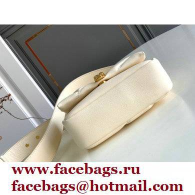Bvlgari Serpenti Cabochon Crossbody Bag 18cm with Detachable Shoulder Strap White 2021 - Click Image to Close