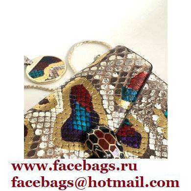 Bvlgari Serpenti Forever Crossbody Bag 20cm Karung Leather Snake Gold 2021 - Click Image to Close