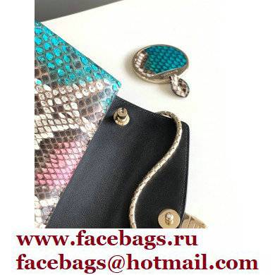Bvlgari Serpenti Forever Crossbody Bag 20cm Karung Leather Snake Green 2021 - Click Image to Close