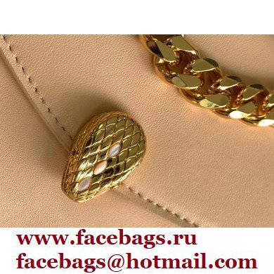 Bvlgari Serpenti Forever Crossbody Bag 20cm with Detachable Shoulder Strap Beige 2021