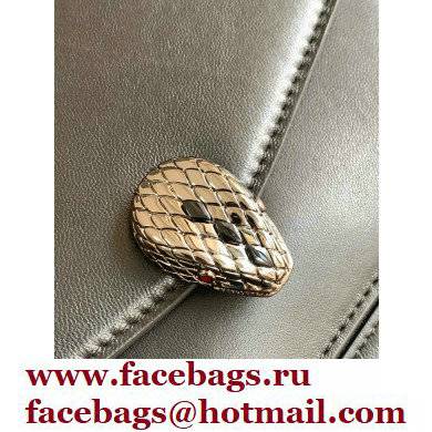 Bvlgari Serpenti Forever Crossbody Bag 25cm with Detachable Shoulder Strap Black 2021
