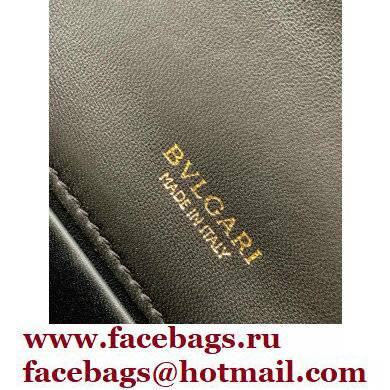 Bvlgari Serpenti Forever Crossbody Bag 25cm with Detachable Shoulder Strap Black/Gold 2021 - Click Image to Close