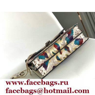 Bvlgari Serpenti Forever Crossbody Bag 27cm Karung Leather Snake Gold 2021 - Click Image to Close