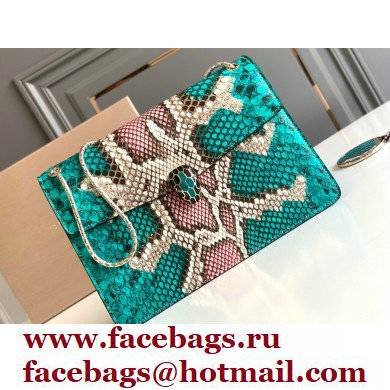 Bvlgari Serpenti Forever Crossbody Bag 27cm Karung Leather Snake Green 2021
