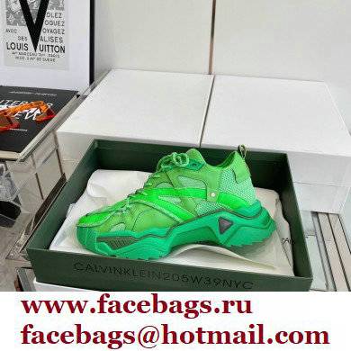 Calvin Klein 205W39NYC Strike 205 Sneakers Green 2021 - Click Image to Close