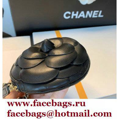 Chanel Camellia Clutch with Chain Bag AP2121 Black 2021