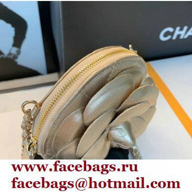 Chanel Camellia Clutch with Chain Bag AP2121 Gold 2021