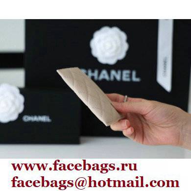 Chanel Classic Card Holder AP0213 in Original Grained Calfskin Beige