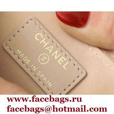Chanel Classic Zipped Coin Purse AP0216 in Original Grained Calfskin Beige