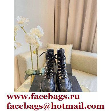 Chanel Lace-Ups High Boots Black 2021