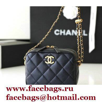 Chanel Pearl Calfskin Camera Bag AS2856 in Original Quality Black 2021