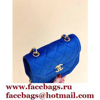 Chanel Velvet Mini Flap Bag AS2597 in Original Quality Blue 2021
