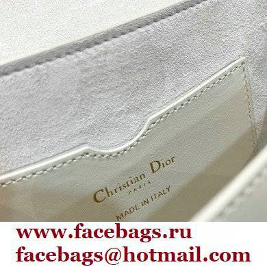 Dior Bobby East-West Bag in Box Calfskin White 2021
