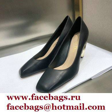 Dior Heel 9cm Calfskin Rhodes Pumps Black 2021