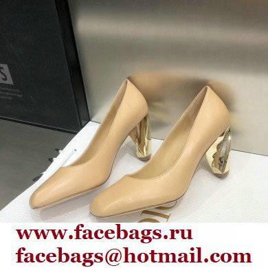 Dior Heel 9cm Calfskin Rhodes Pumps Nude 2021