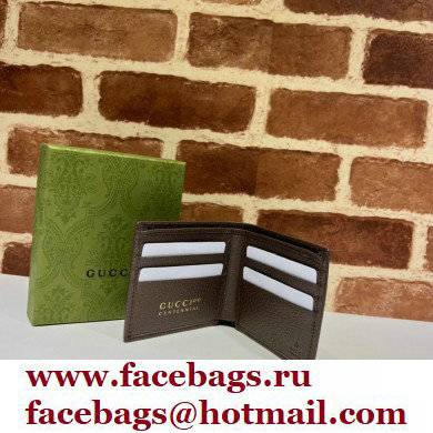 Gucci 100 Wallet 676238 Brown Leather 2021