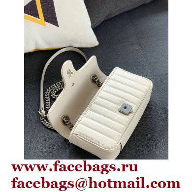 Gucci Aria Collection GG Marmont Mini Shoulder Bag 446744 White 2021 - Click Image to Close