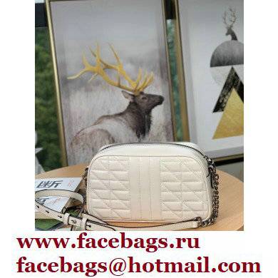 Gucci Aria Collection GG Marmont Small Shoulder Bag 447632 White 2021 - Click Image to Close