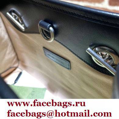 Gucci Aria Collection GG Marmont Small Tote Bag 681483 Black 2021