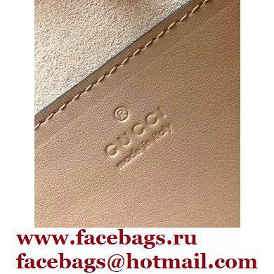 Gucci Aria Collection GG Marmont Small Tote Bag 681483 Rose Beige 2021 - Click Image to Close