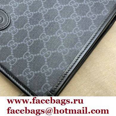 Gucci Beauty case bag with Interlocking G 672956 Black 2021 - Click Image to Close