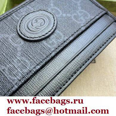 Gucci Card case with Interlocking G 673002 Black 2021