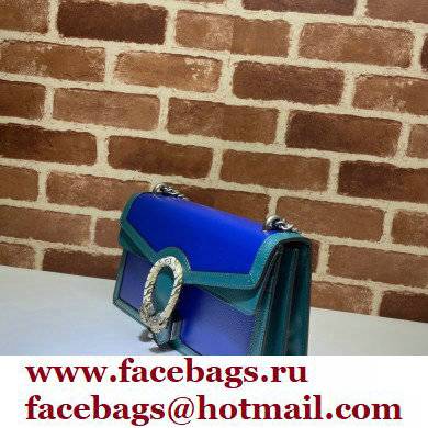 Gucci Dionysus Small Shoulder Bag 400249 Leather Blue/Turquoise 2021