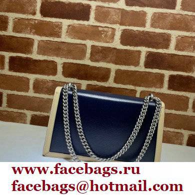 Gucci Dionysus Small Shoulder Bag 400249 Leather Navy Blue/Beige/Red 2021