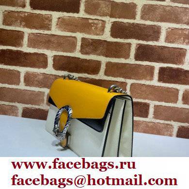 Gucci Dionysus Small Shoulder Bag 400249 Leather Orange/White/Black 2021