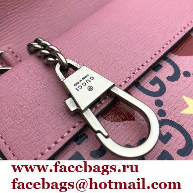 Gucci Dionysus Super Mini Shoulder Bag 476432 Leather GG Heart Pink 2021 - Click Image to Close