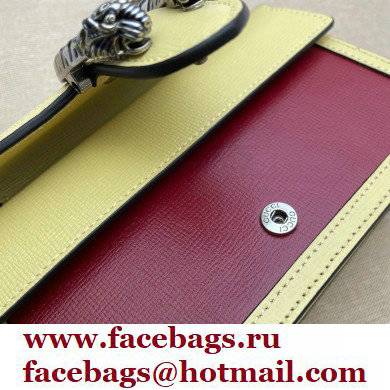 Gucci Dionysus Super Mini Shoulder Bag 476432 Leather Navy Blue/Beige/Red 2021
