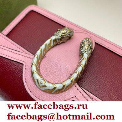 Gucci Dionysus Super Mini Shoulder Bag 476432 Leather Red/Pink 2021