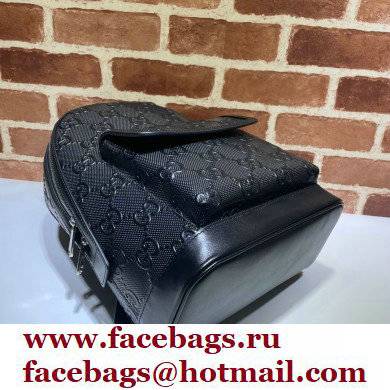 Gucci GG Embossed Backpack Bag 658579 Black 2021 - Click Image to Close