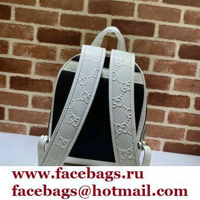 Gucci GG Embossed Backpack Bag 658579 White 2021