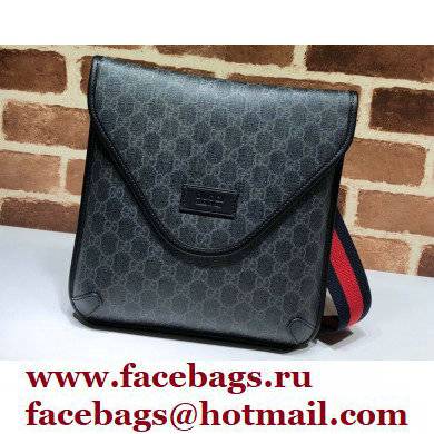 Gucci GG Supreme Messenger Bag 599521 Black 2021 - Click Image to Close